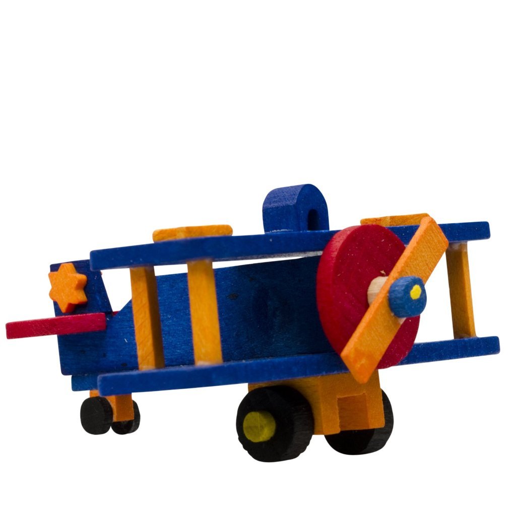 Mini Airplane (Blue) - Christmas tree decoration